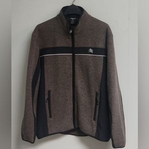 Solaris zip up jacket/sweater.  Size XL.  Brown with black trim.  Good condition